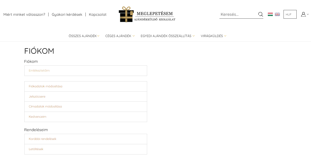 karácsonyi ajándékcsomag