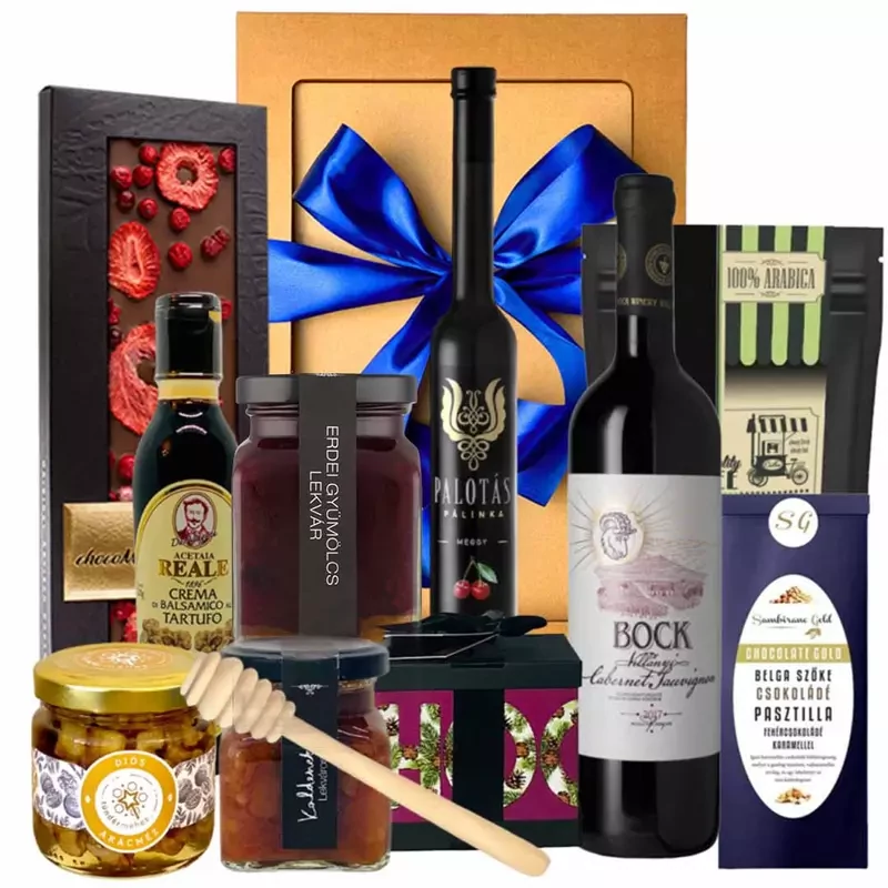 gourmet ajándékcsomag kézműves csokoládéval