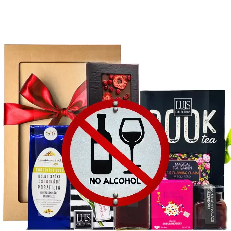 alkoholmentes ajándékkosár