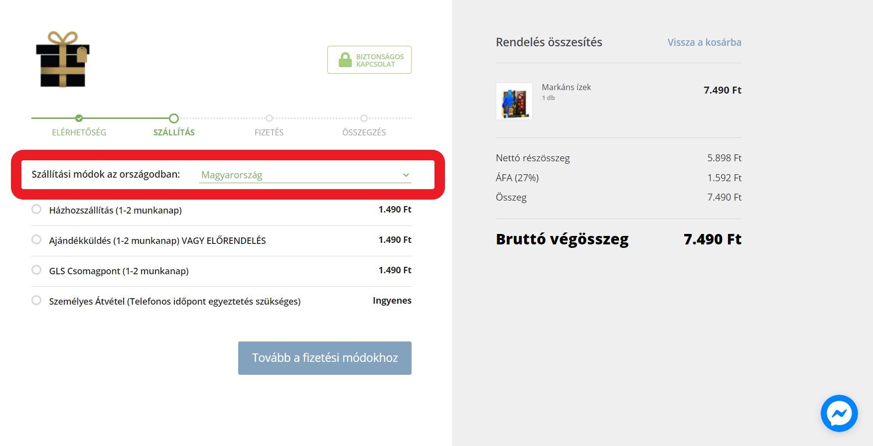Ajándékküldés külföldre segítség 1