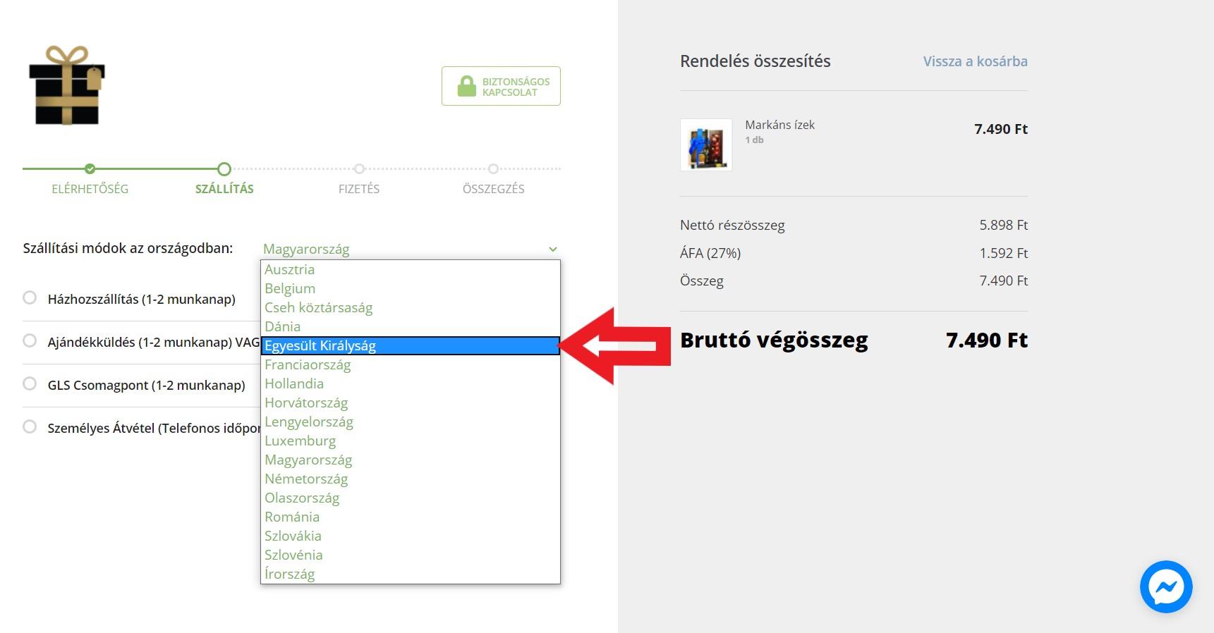Ajándékküldés külföldre 2