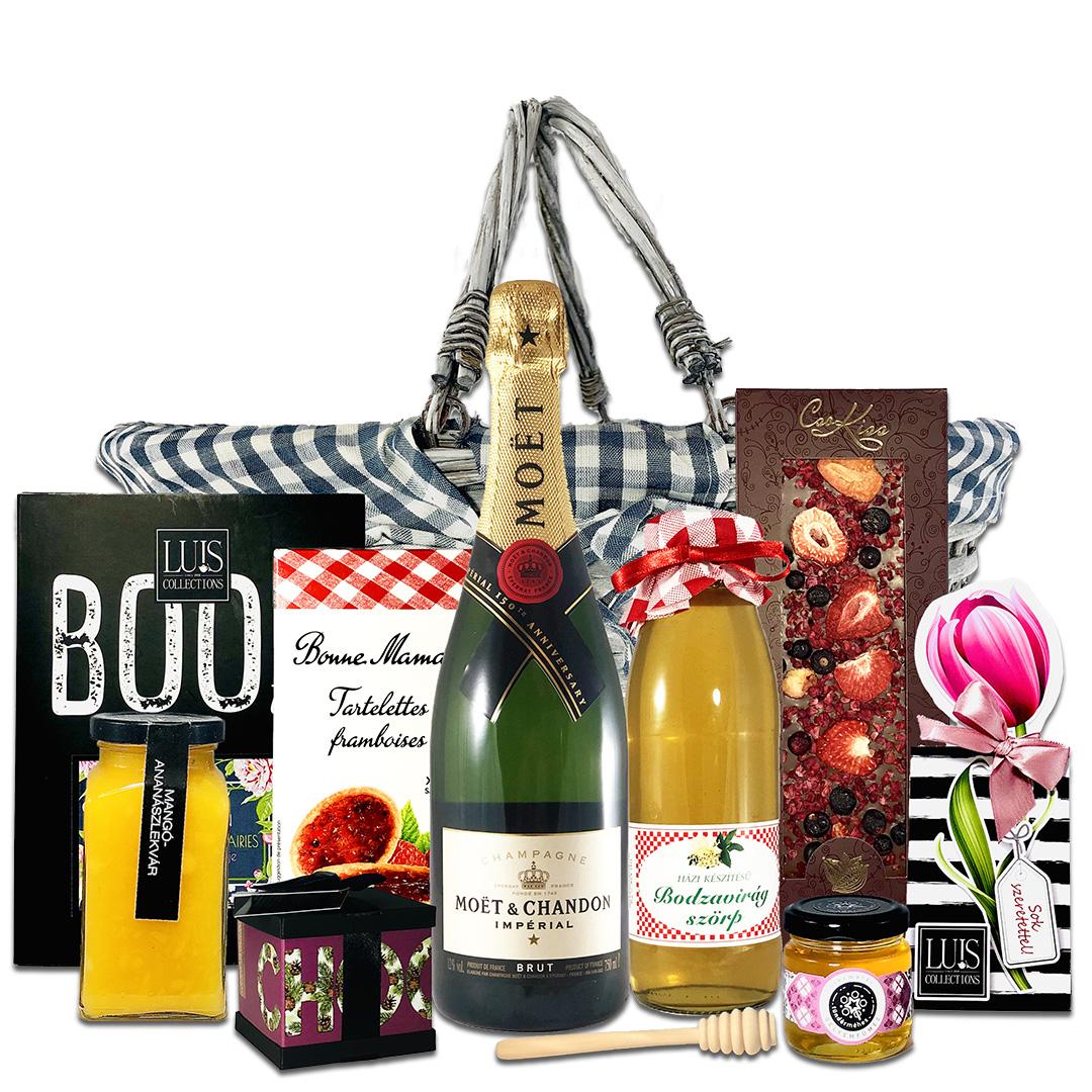 Gourmet ajándékkosár küldés