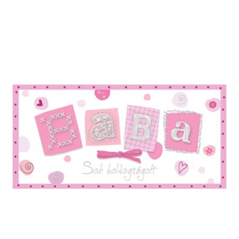 Babaköszöntő képeslap ajándékküldéshez