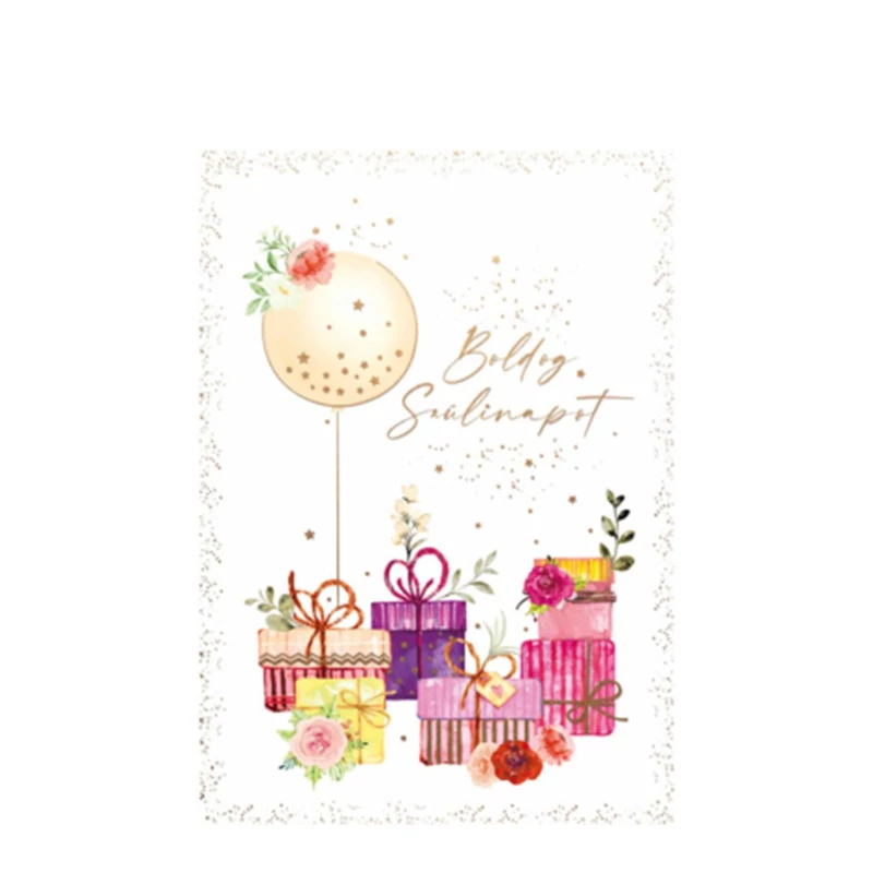 Női szülinapi képeslap