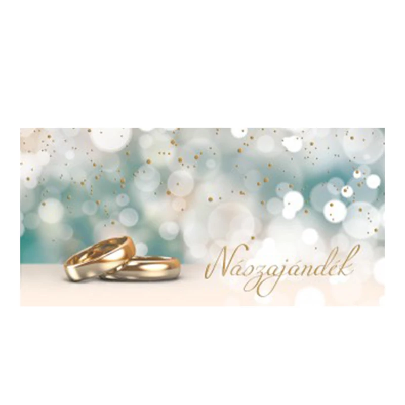 Nászajándékcsomag mellé képeslap küldés