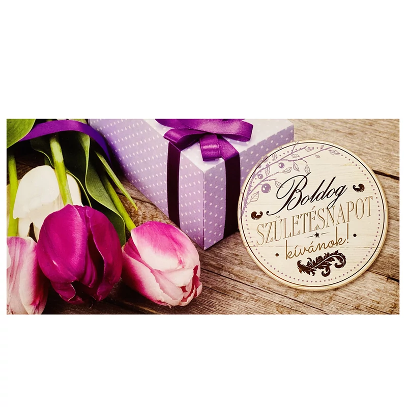 Tulipános Születésnapi Képeslap