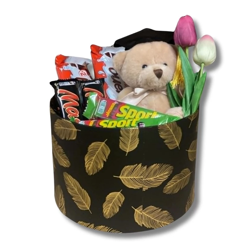 Ballagási tulipános ajándékbox