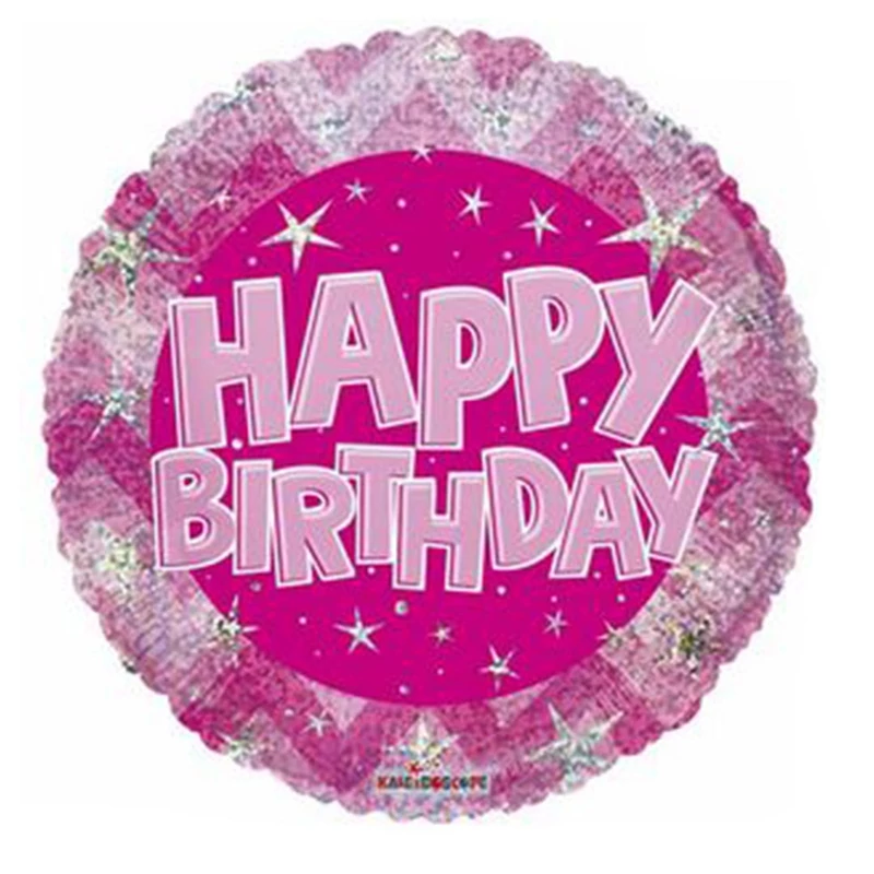 Rózsaszín születésnapi lufi