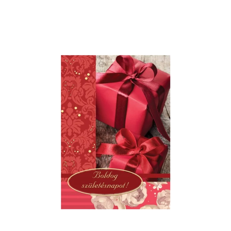 Születésnapi képeslap ajándékcsomagba