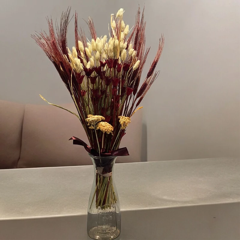 Dekorációs csokrok szárított növényekből ajándékküldés