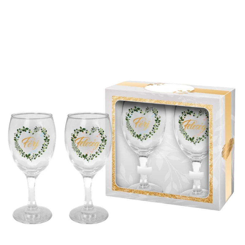 Esküvői borospohár