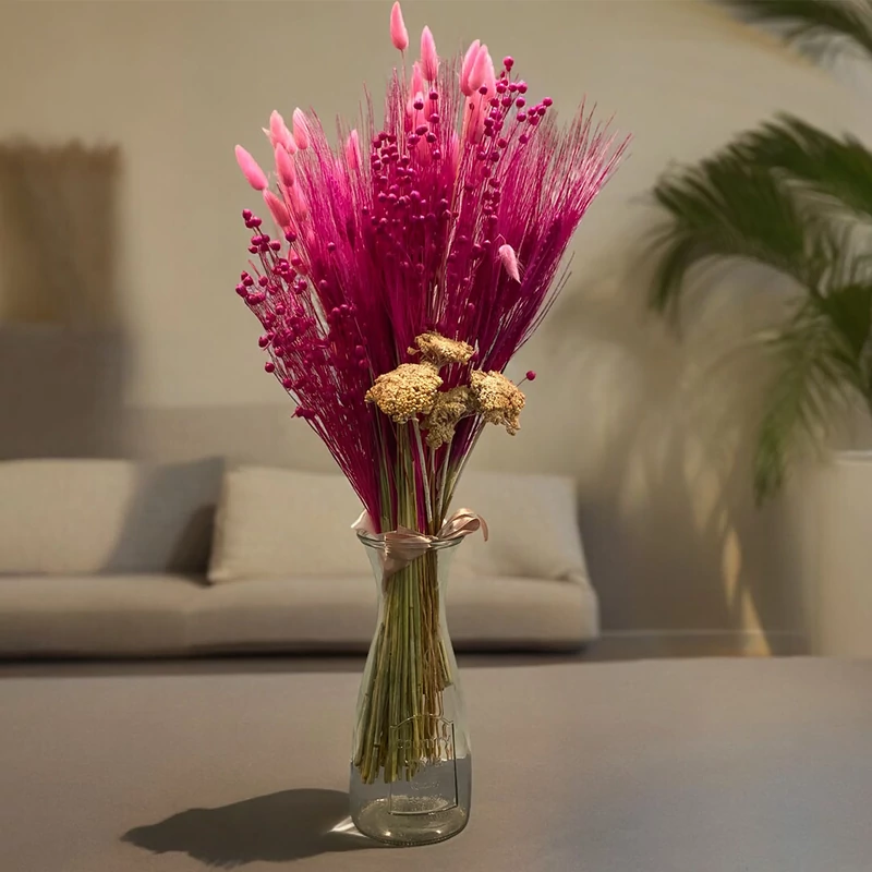 Dekorációs csokrok szárított növényekből ajándékküldés