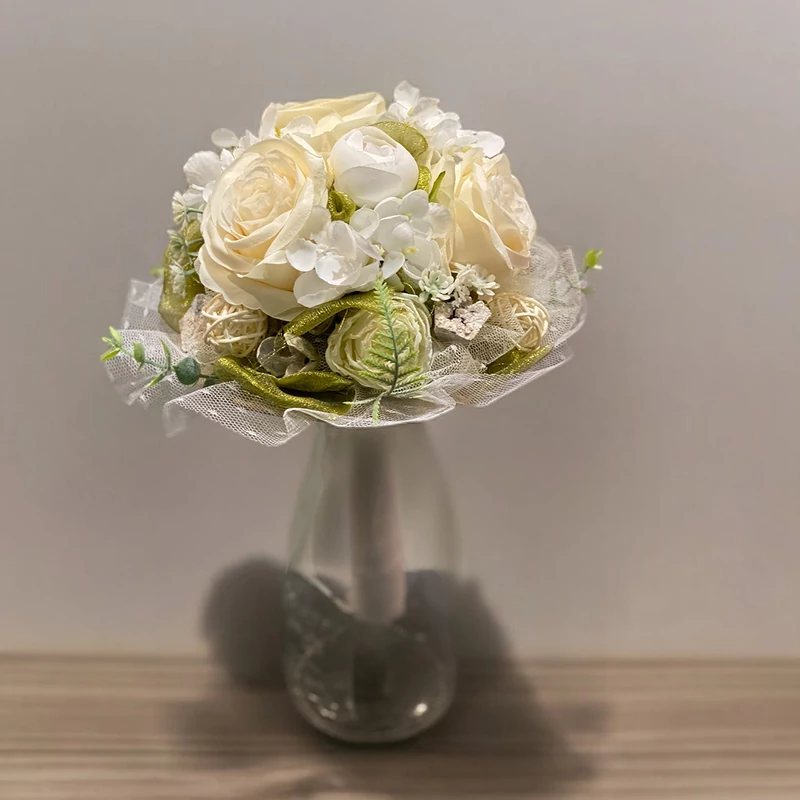 Ballagási selyemvirág csokor