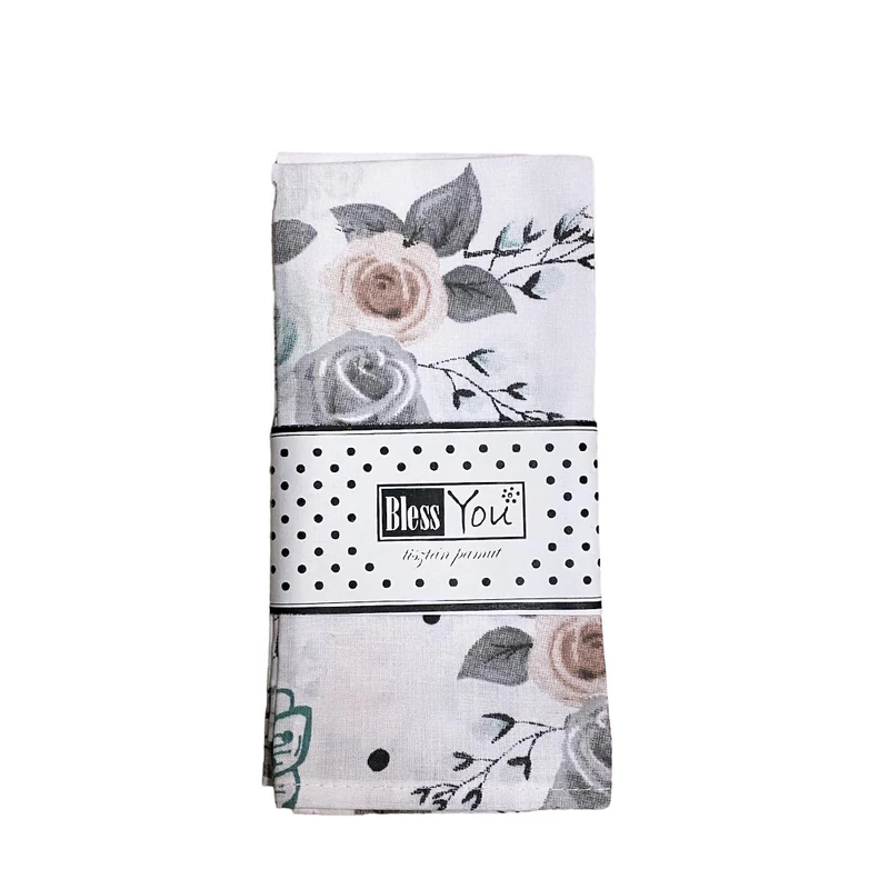 Virágos textilszalvéta