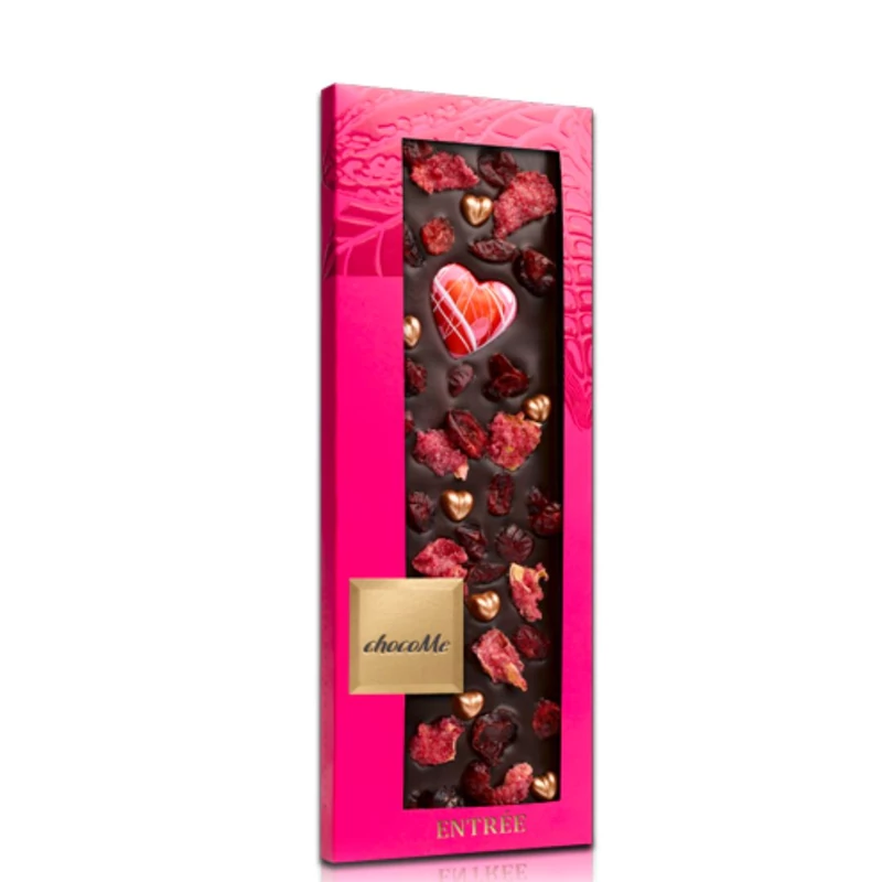 Kézműves rózsaszirmos csokoládé