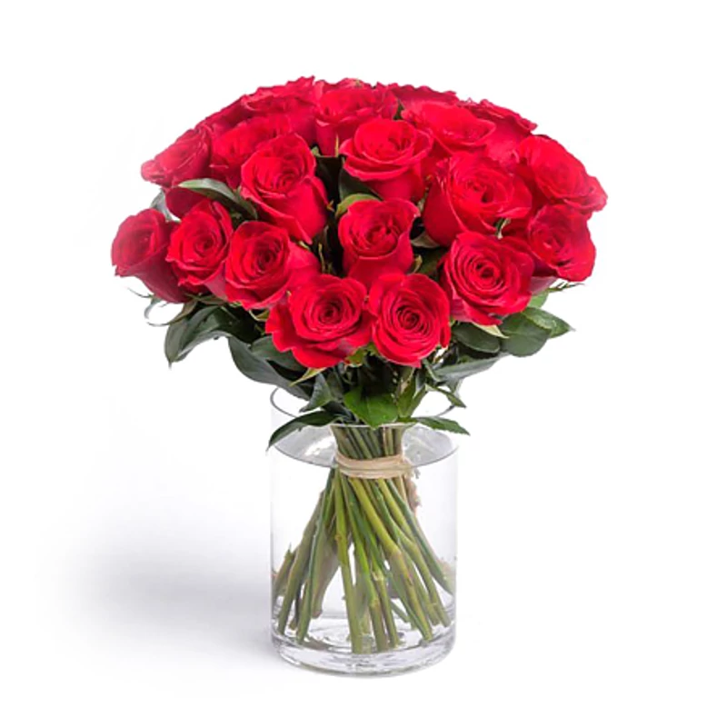 Vörös rózsacsokor küldés